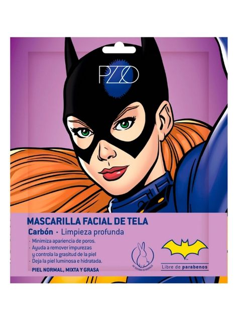 Mascarilla Facial de Tela Batgirl Carbón-0