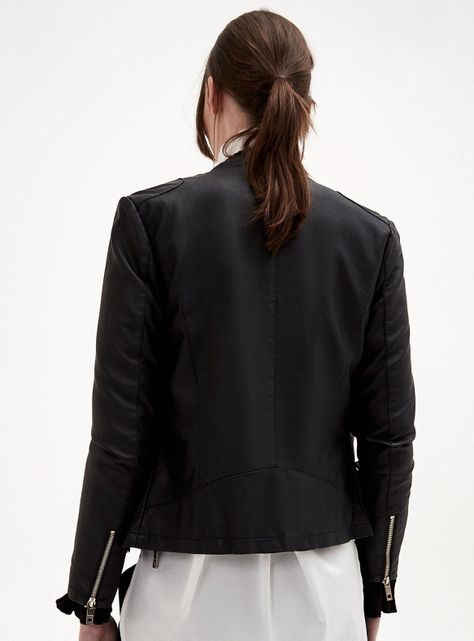 Chaqueta Braque Efecto Cuero-1