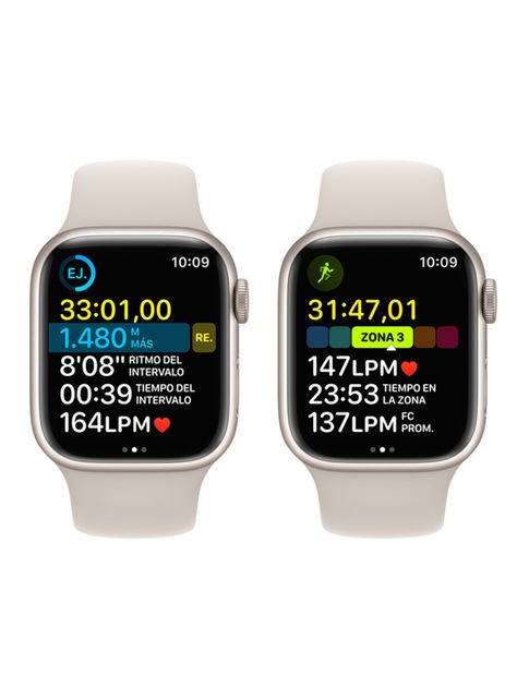 Apple Watch Series 8 41mm GPS Caja Aluminio y Correa Deportiva Blanco Estelar-6