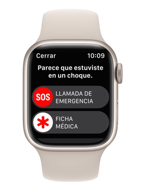 Apple Watch Series 8 41mm GPS Caja Aluminio y Correa Deportiva Blanco Estelar-5