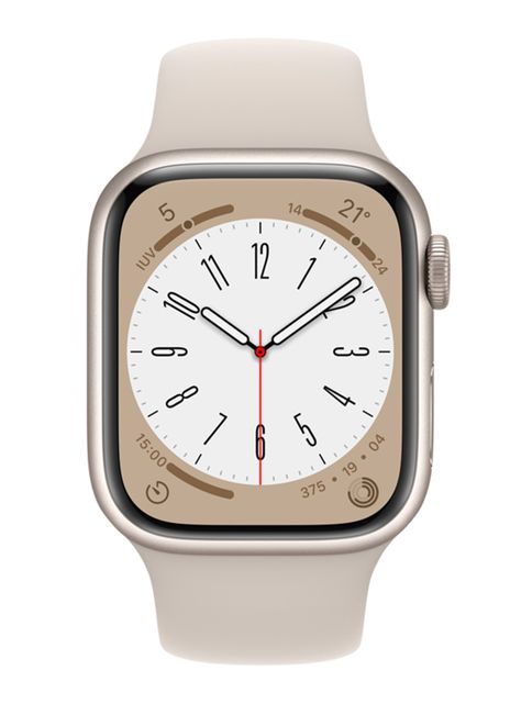 Apple Watch Series 8 41mm GPS Caja Aluminio y Correa Deportiva Blanco Estelar-1