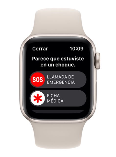 Apple Watch SE 40mm GPS Caja Aluminio y Correa Deportiva Blanco Estelar-5
