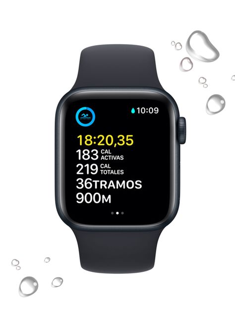Apple Watch SE 40mm GPS Caja Aluminio y Correa Deportiva Medianoche-3
