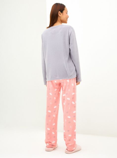 Pijama Polar Bordado Diferentes Diseños-1