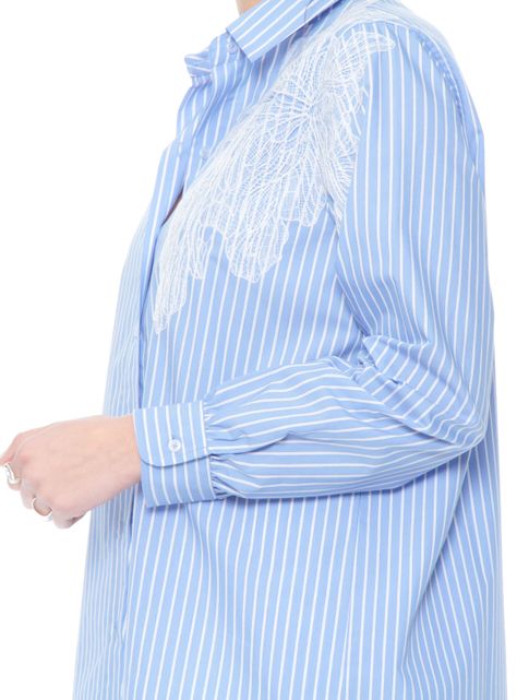 Blusa Manga Larga Listada con Bordado-2