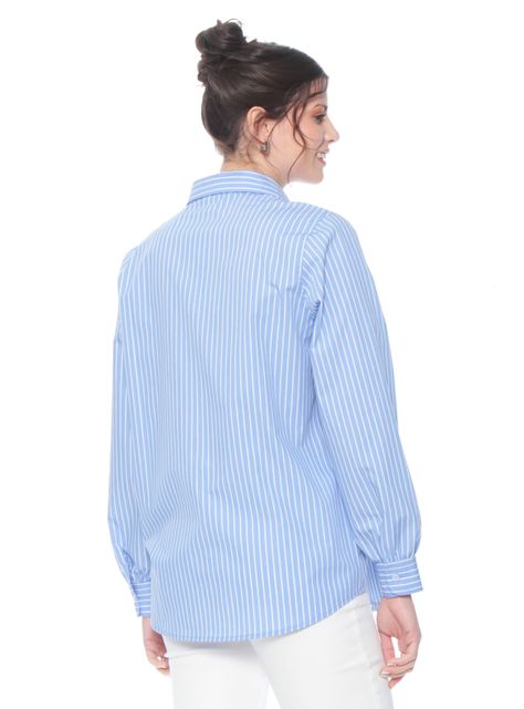 Blusa Manga Larga Listada con Bordado-1