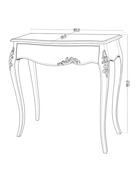 Arrimo Sara Entrada 80x35 cm-2