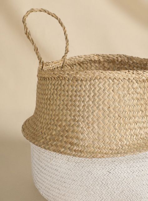 Canasto Sarah Miller Chic Blanco 42 x 35 cm-1