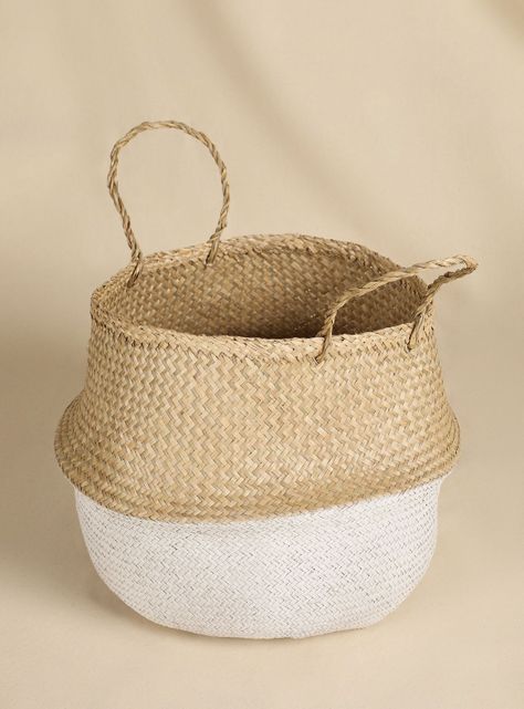 Canasto Sarah Miller Chic Blanco 42 x 35 cm-2