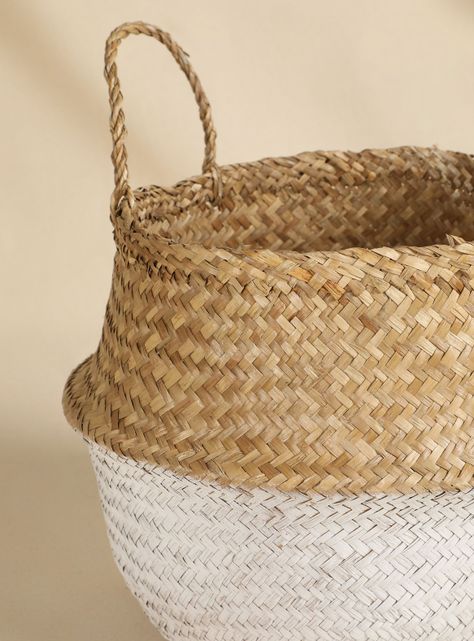 Canasto Chic Blanco 35 x 32 cm-1