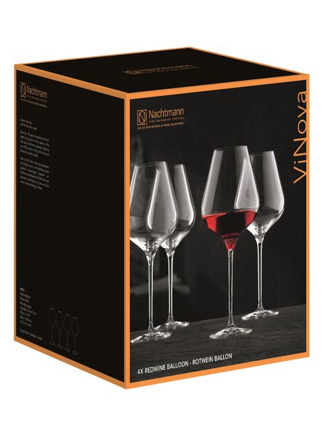 Set 4 Copas Cristal ViNOVA Red Balloon-2