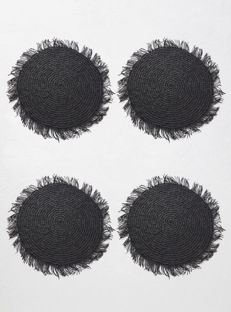 Pack 4 Individuales Negro-0