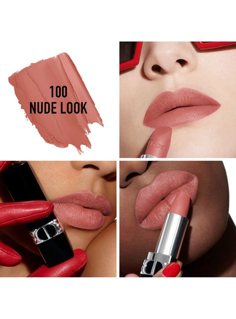 Rouge Dior Barra de Labios Recarga 100 Nude Look 3.5 gr-4