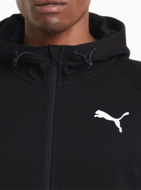 Polerón Evostripe Core FZ Hoodie Negro Hombre-2