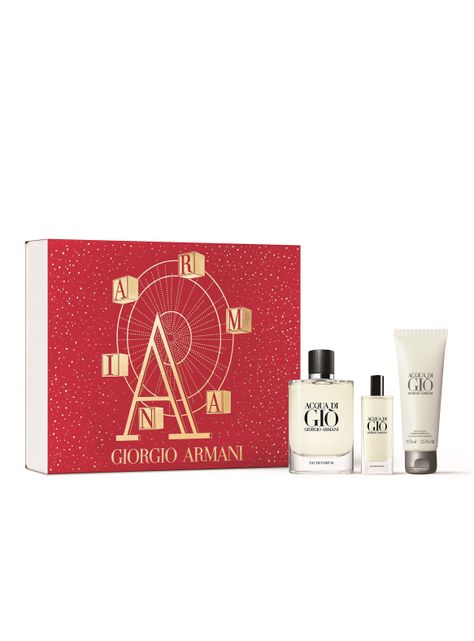 Set Perfume Acqua di Gio EDP Hombre 125 ml + 15 ml + Shower Gel 75 ml-1