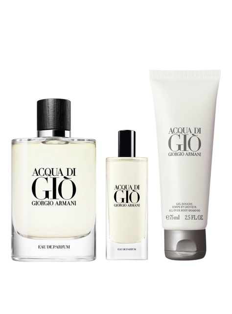 Set Perfume Acqua di Gio EDP Hombre 125 ml + 15 ml + Shower Gel 75 ml-0