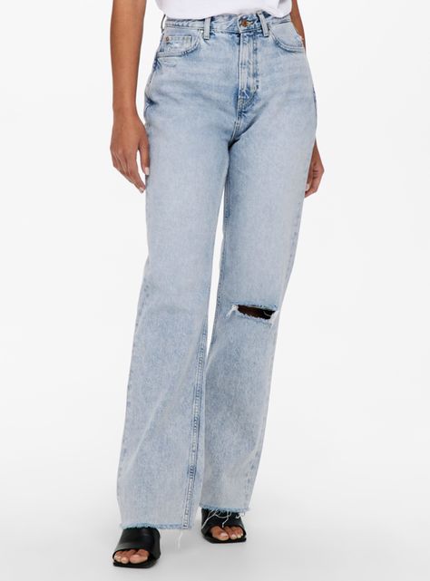 Jeans Azul Claro Tiro Alto-0