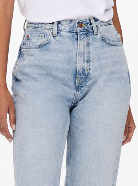 Jeans Azul Claro Tiro Alto-2