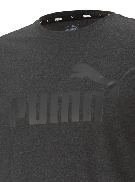 Polera ESS Heather Tee Gris Manga Corta Hombre-2