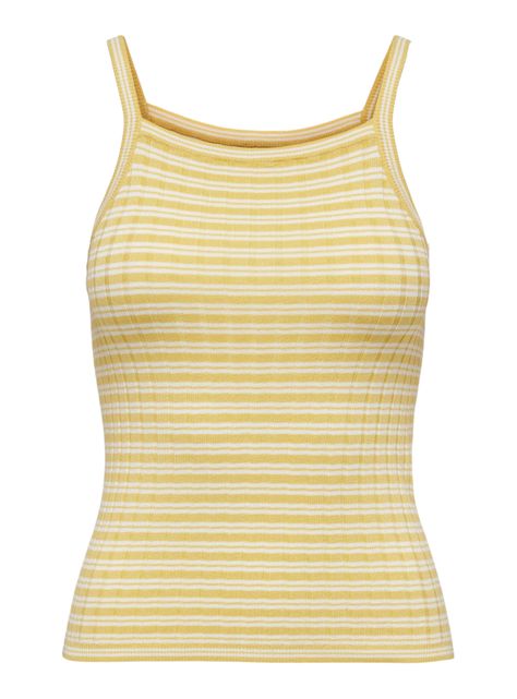 Top Halter Amarillo on Rayas-0
