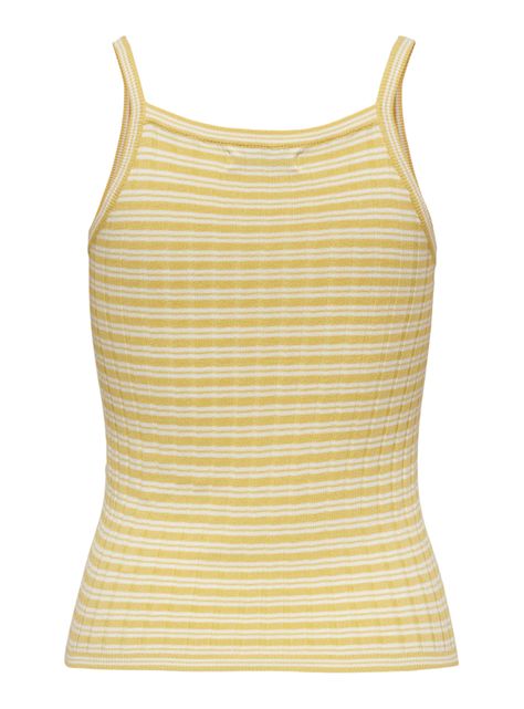 Top Halter Amarillo on Rayas-1