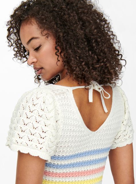 Polera Tejida Blanca-2