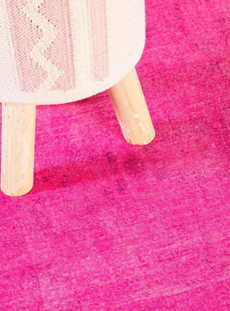 Alfombra de Pasillo Vintage 80x240 cm Fucsia-2
