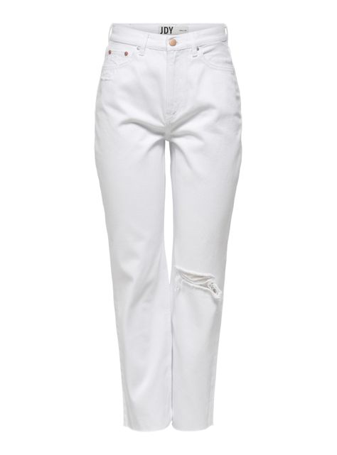 Jeans Flare Tiro Alto con Rotura-0