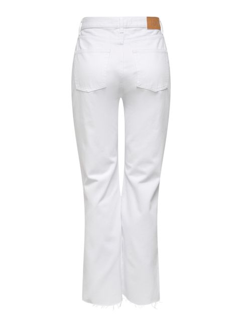 Jeans Flare Tiro Alto con Rotura-1