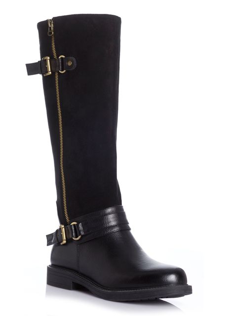 Bota Dos Hebilla y Correa Mujer-1