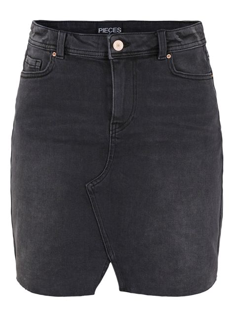 Falda Denim Tiro Medio-0