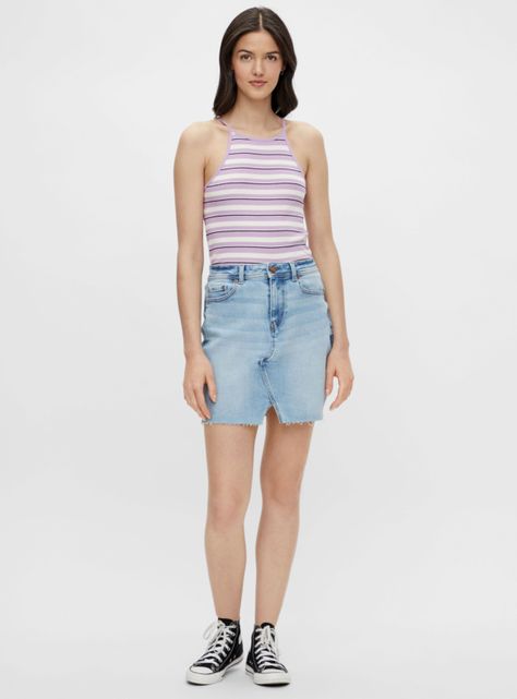 Falda Tiro Medio Denim-2