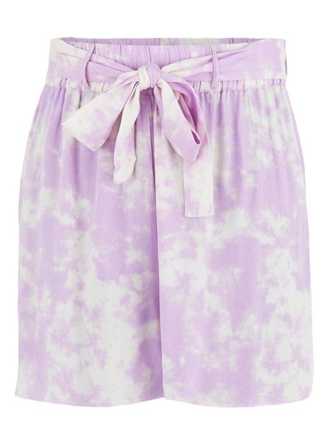 Short Tiro Alto Estampado y Lazo-0