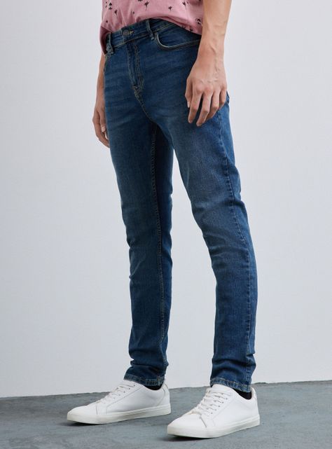 Jeans Básico Deslavado-0