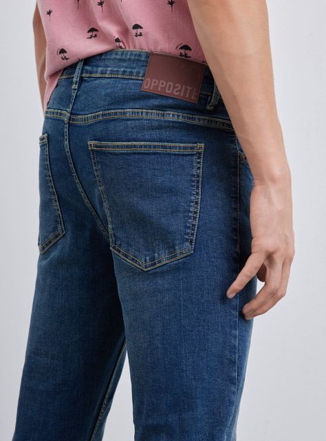 Jeans Básico Deslavado-3
