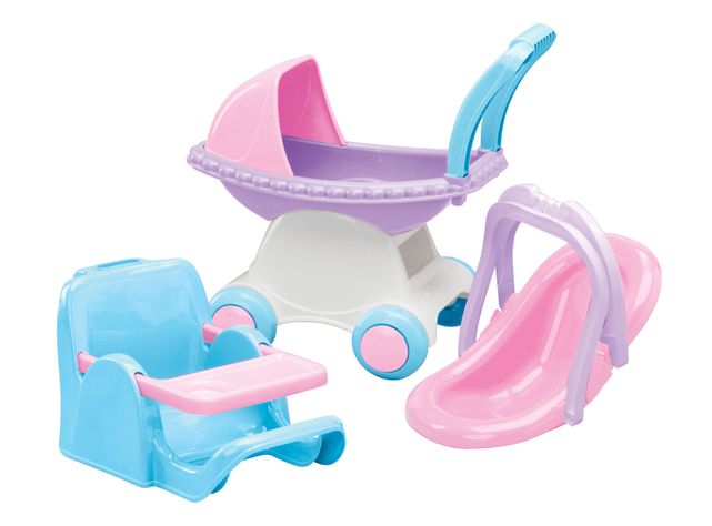 Coche de Muñecas Set Cuidado de Muñecas American Plastic-0
