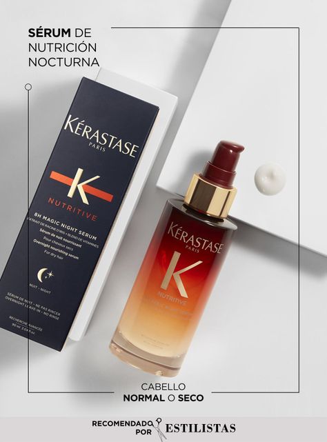 Set Cabello Seco Nutritive Serum 8H Magic Night Serum 90ml + Aceite L’Huile Originale 50ml-1