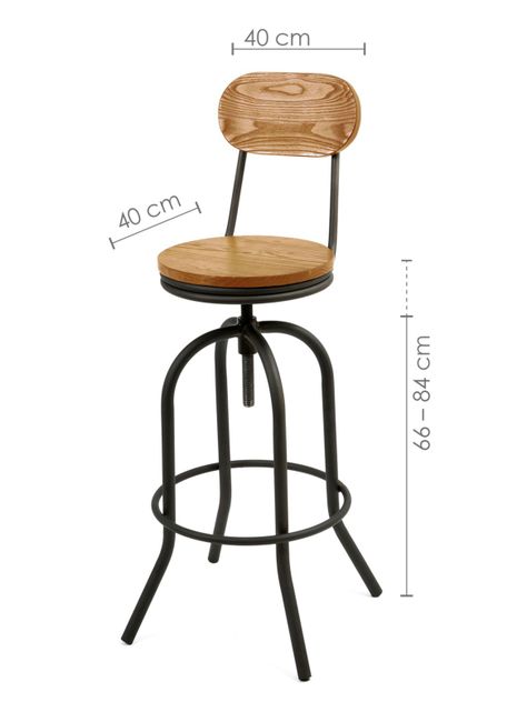 Piso De Pies A Cabeza Store Taburete Industrial Turner-1