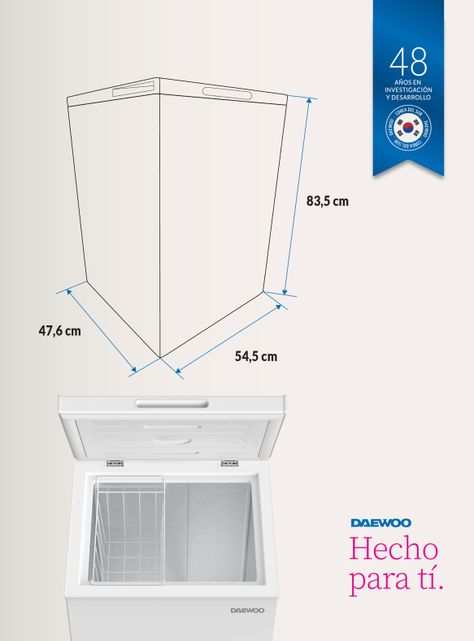 Freezer Horizontal Doble Función 99 Litros DFWH101DFNNNCL-1