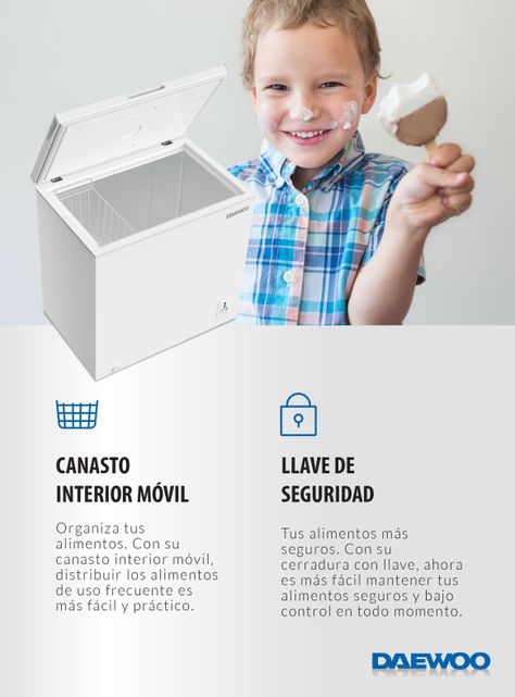 Freezer Horizontal Doble Función 199 Litros DFWH201DFNNNCL-7