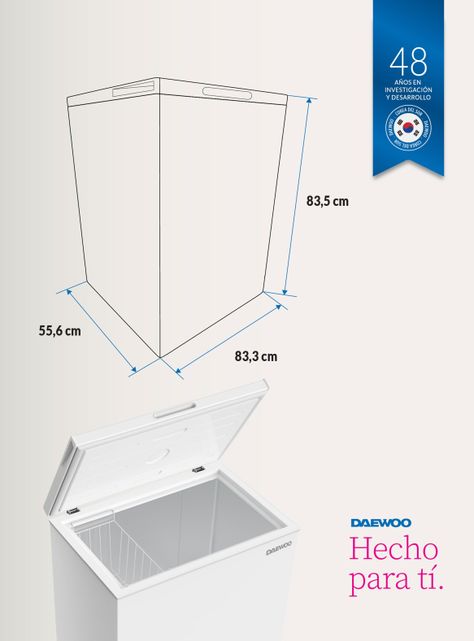 Freezer Horizontal Doble Función 199 Litros DFWH201DFNNNCL-1