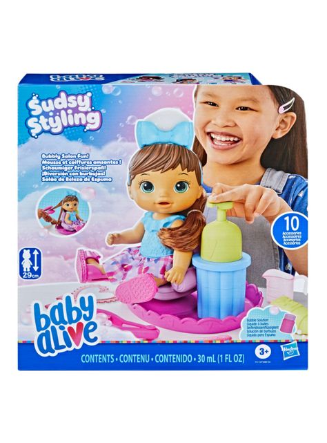 Muñeca Sudsy Styling Peluquería Bebé Cabello Castaño-2