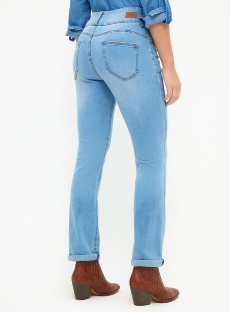 Jeans Bootcut Pretina Ancha 3 Botones-1