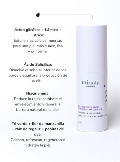 Sérum Renovador de Noche con Aha 12%-3