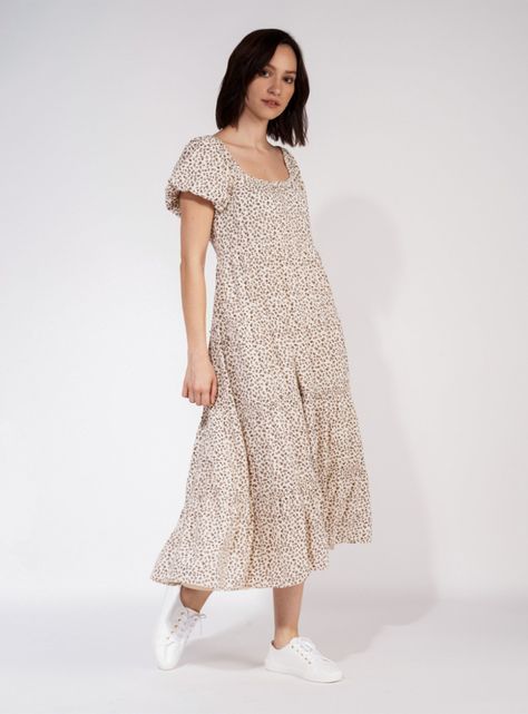 Vestido Midi Estampado Floral-0