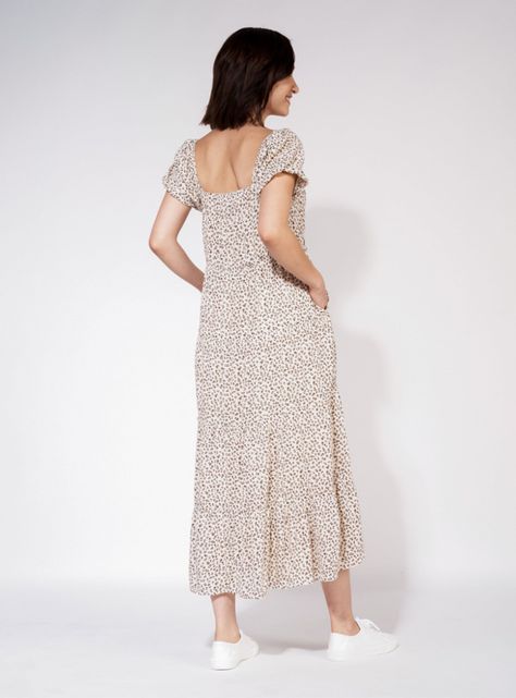 Vestido Midi Estampado Floral-1