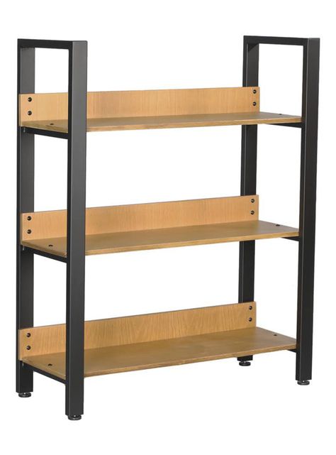 Estante de Acero y Madera Bajo-0