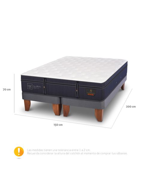 Cama Europea Grand Premium 2 Plazas Base Dividida-1