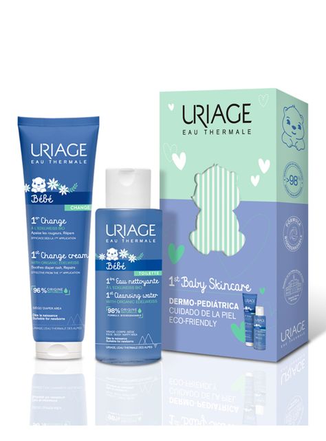Pack 1ra Crema de Cambio 100ml + 1ra Agua Limpiadora 50ml de Uriage-0