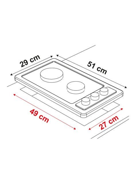 Encimera Eléctrica 2 Platos Timer CEE-4251IN-1